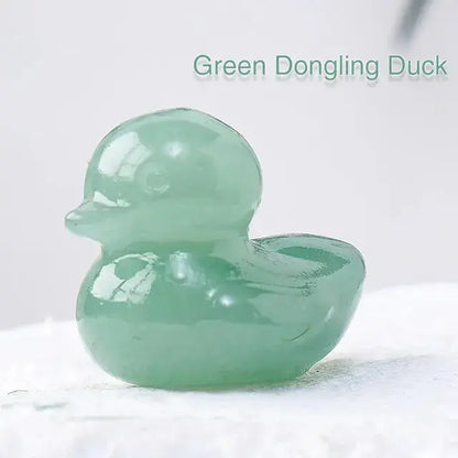 Crystal Duck Carved Ornaments