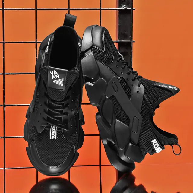 Men's High-top Sneakers - Fashionable Chunky Shoes
