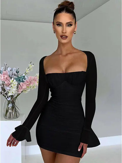Elegant Backless Sexy Mini Dresses (various styles & colors)