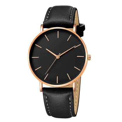 Simple Leather Luxury Watches (various colors)