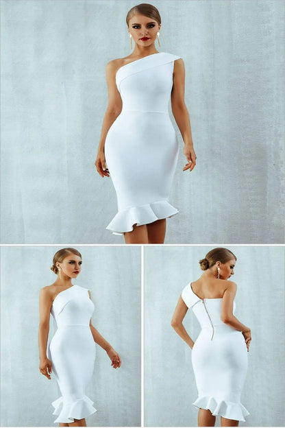 Midnight in London Off Shoulder Bodycon Dress (various colors)