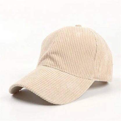 Summer Solid Corduroy Baseball Caps (various colors)