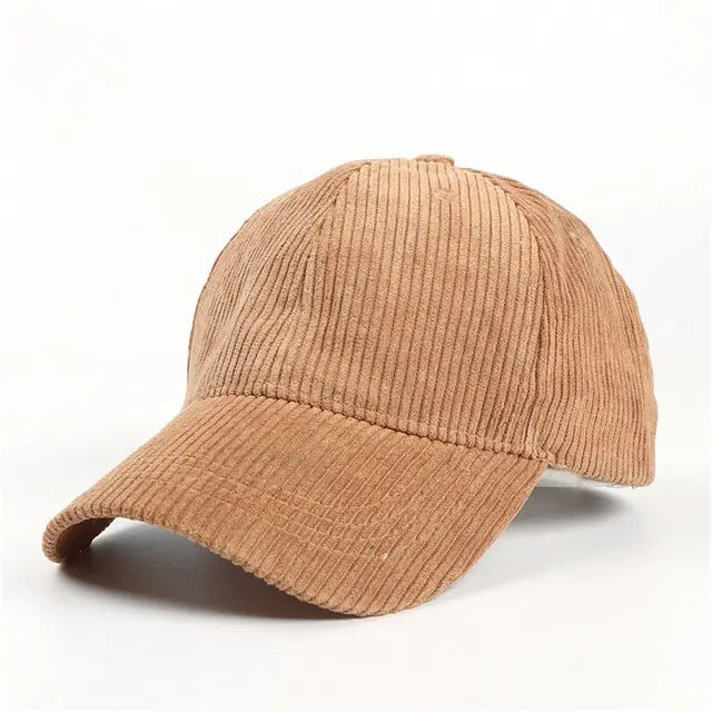 Summer Solid Corduroy Baseball Caps (various colors)