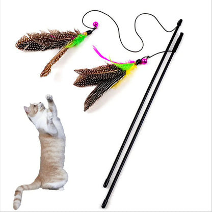 Cat Toys - Variety of Feathers, Wands, Bells & Mice