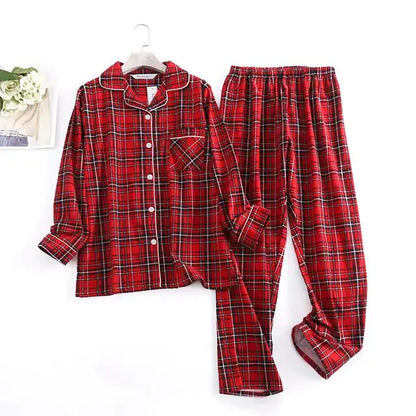 Cotton Flannel Women's Pajamas Sets (various colors)