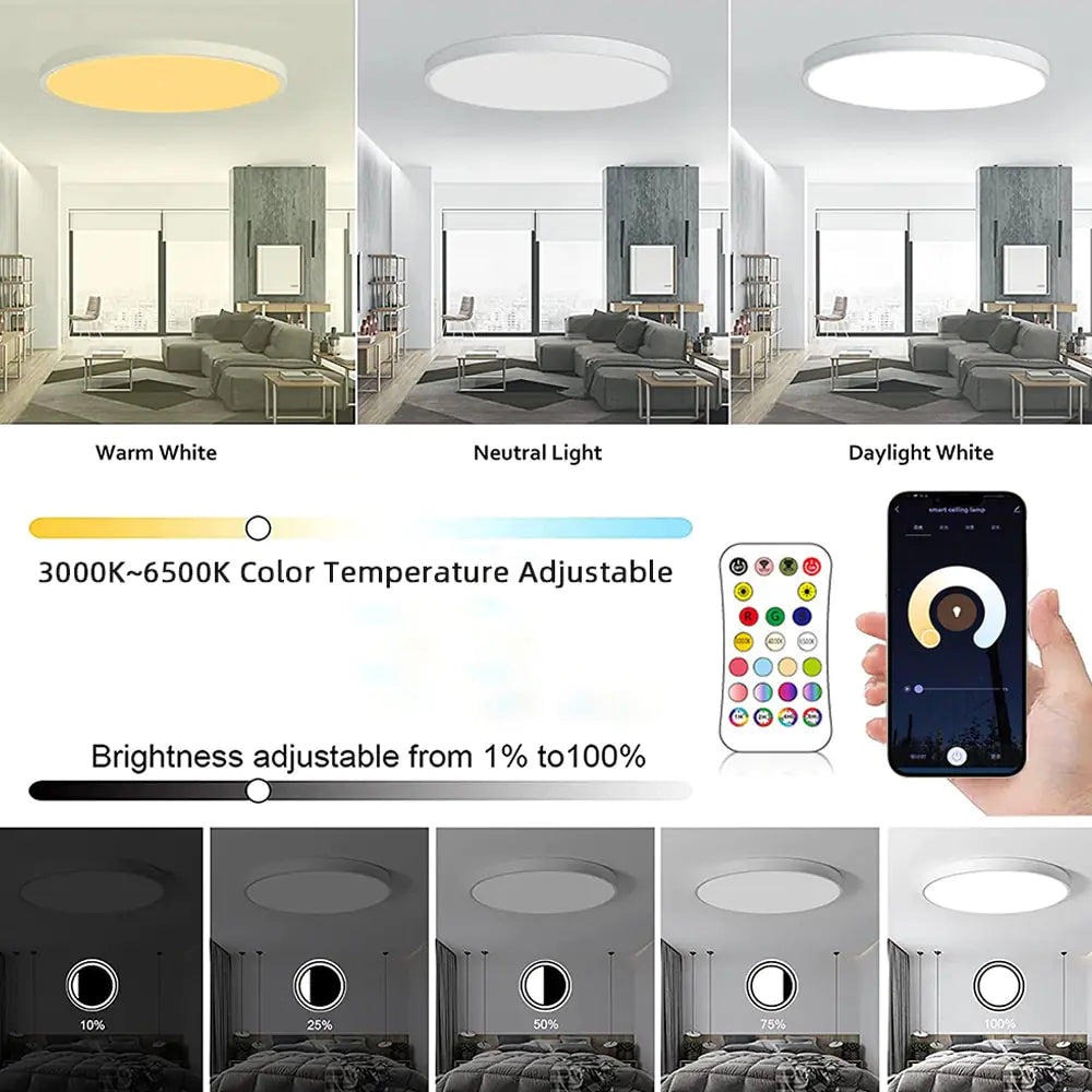 24W Slim Ceiling Light