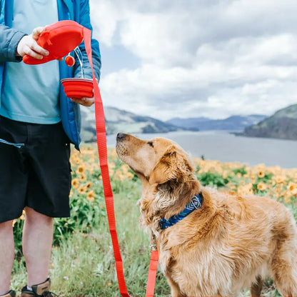 Versatile Leash with Accessories (bottle, bowl, trash, hook....)