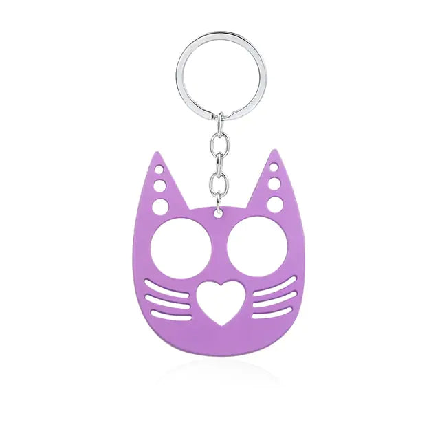 Cute Cat Self Defense Keychain