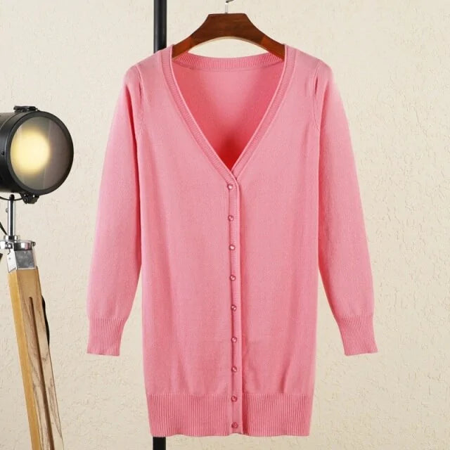 V-neck Woman Cardigan (various colors)