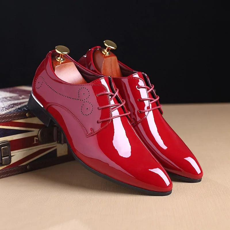 Glossy Oxford Leather Shoes (various colors & styles)