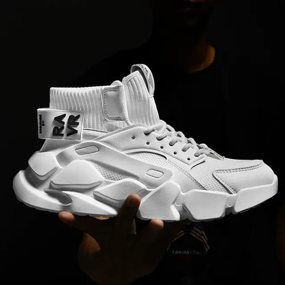 Men's High-top Sneakers - Fashionable Chunky Shoes