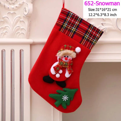 22 Different Christmas Stockings (Santas, Snowmen, Bears...)