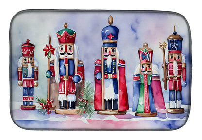 Christmas Nutcrackers Dish Drying Mat