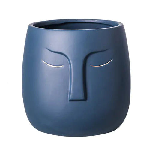 Ceramic Face Living Room Vase (various colors)