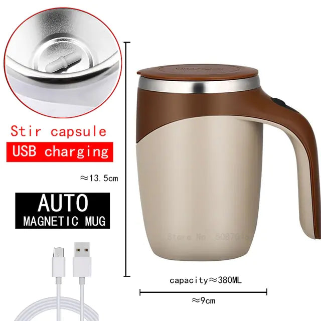 Self Stirring Magnetic Mug (various styles)