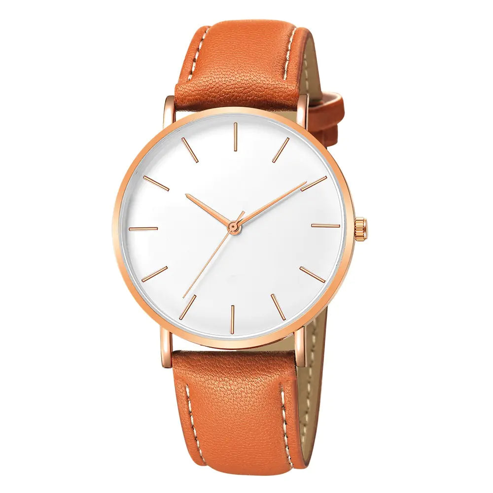 Simple Leather Luxury Watches (various colors)