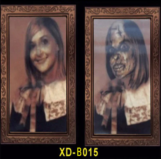 3D Halloween Face Changing Ghost Portrait