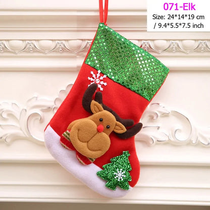 22 Different Christmas Stockings (Santas, Snowmen, Bears...)