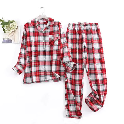 Cotton Flannel Women's Pajamas Sets (various colors)