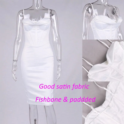 Satin Summer Dress (various colors)