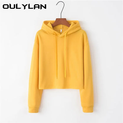 Oulylan Women's Crop Hoodies Sweatshirts (3 colors)