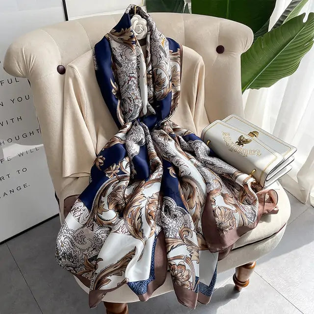 Luxury Silk Scarf (various colors)