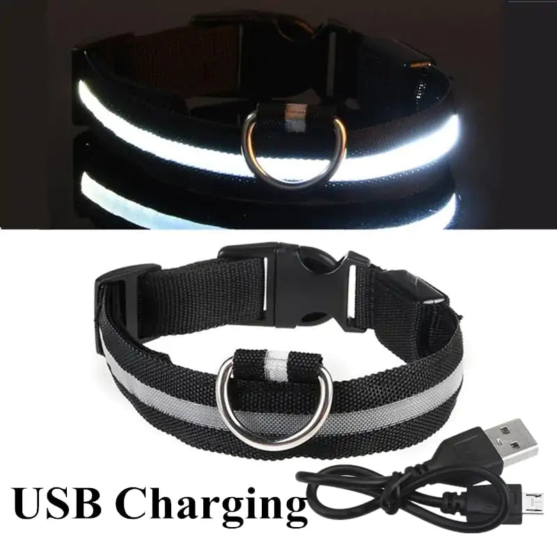 Adjustable Glowing LED Pet Collar