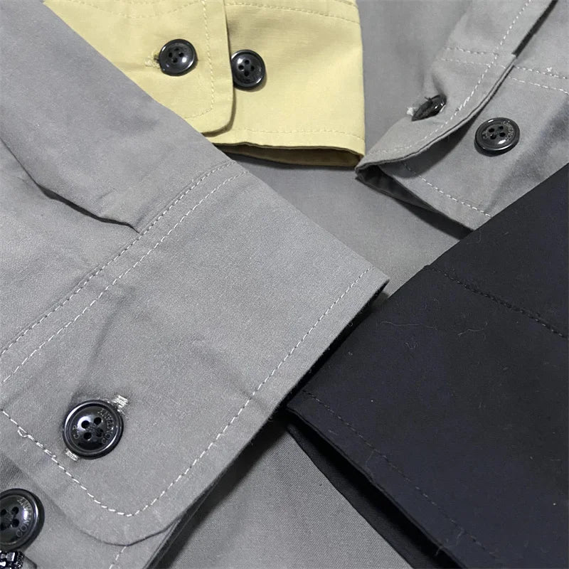 Monochrome Cotton Jacket for Men (various colors)