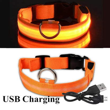 Adjustable Glowing LED Pet Collar