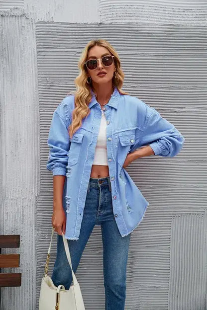 Washed Denim Jacket (various colors)