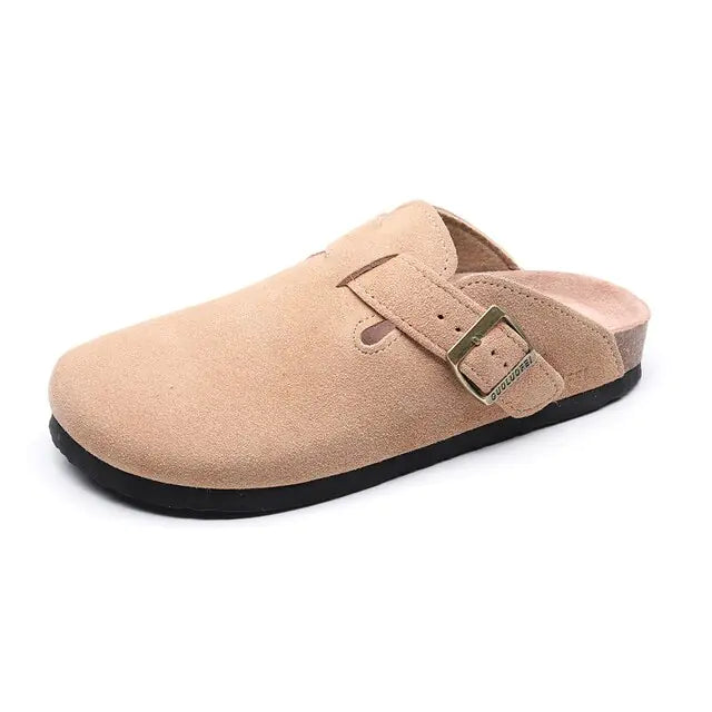 Baotou Women (unisex) Closed Toe Cork Slippers