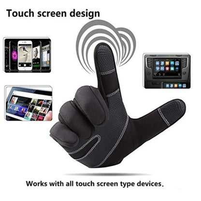 Warm Waterproof Touch Screen Gloves (black or grey)