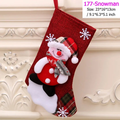 22 Different Christmas Stockings (Santas, Snowmen, Bears...)