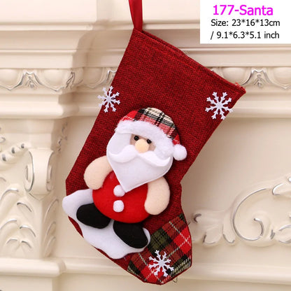 22 Different Christmas Stockings (Santas, Snowmen, Bears...)