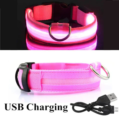 Adjustable Glowing LED Pet Collar