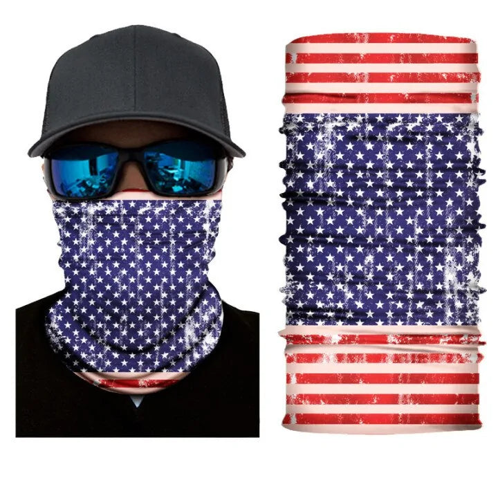 Flag Face Bandana: Multi-functional Outdoor Accessory