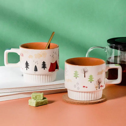 DIY Hand-Painted Ceramic Mug (4 styles)