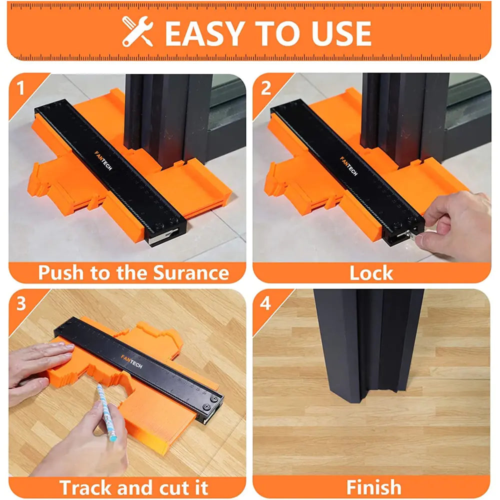 Contour Gauge Profile Duplicator Tool - Accurate & Easy Precise Shape Duplication