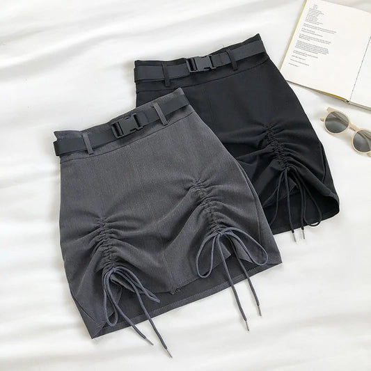 Summer A-Line Skirt (grey & black)