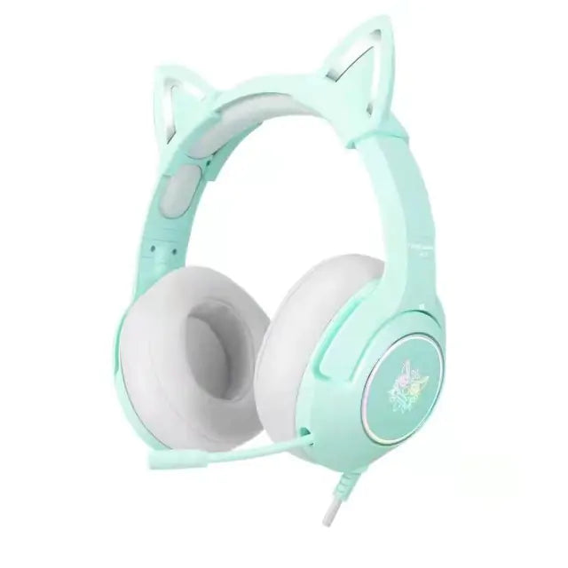 Cute Cat Ear Headphone with Mic (various colors)