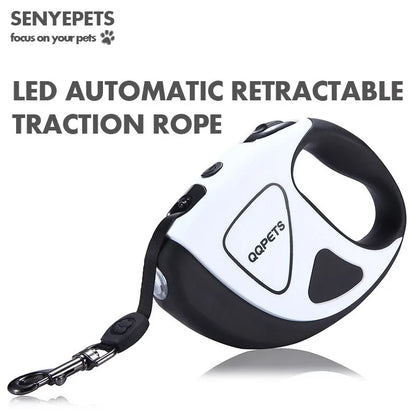 Automatic Retractable Leash with LED Night Safety (various colors)