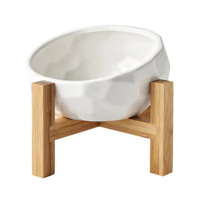 Purr-fect cat bowl & stand