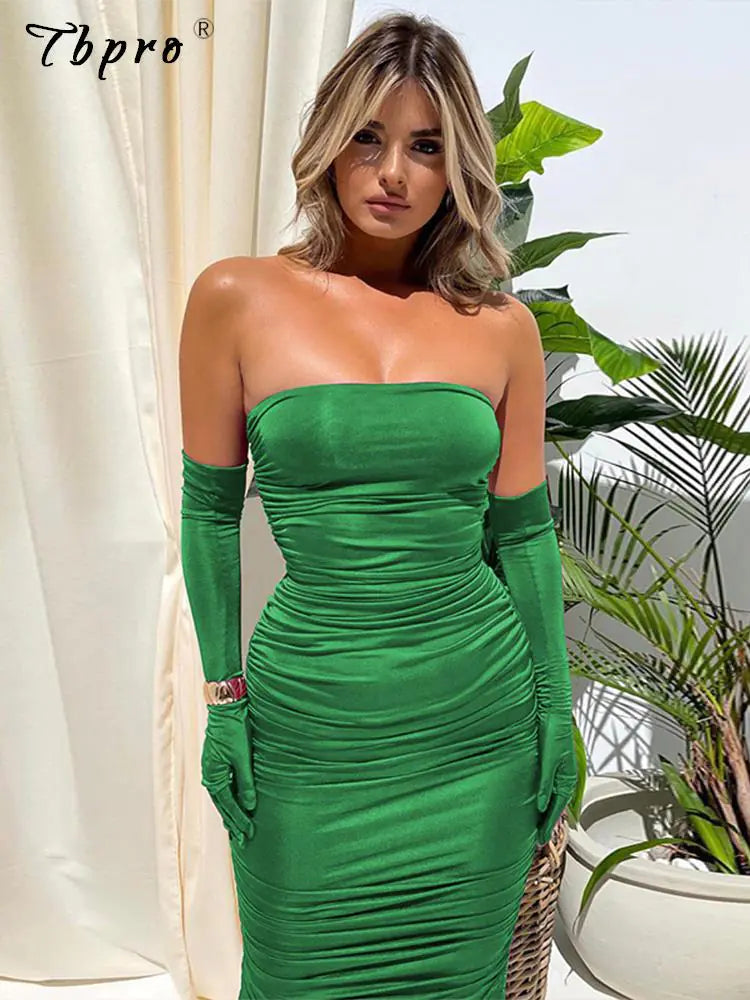 Strapless Backless Tight Dress (various colors)