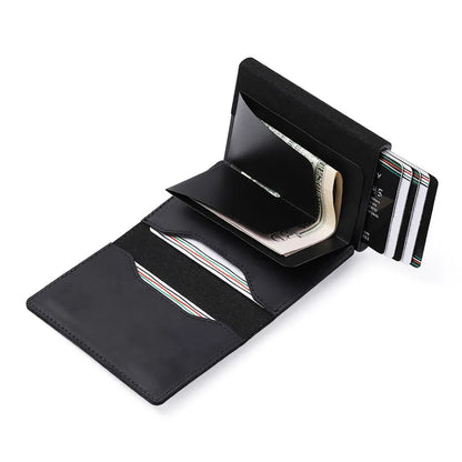 AirTag Compatible Carbon Fiber Fashion ID Credit Card Holder