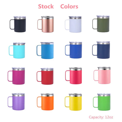 Insulated Double Wall Coffee Mug (various colors)