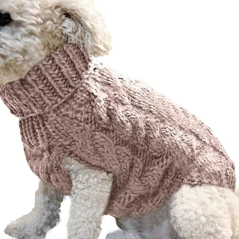 Winter pet Clothes - Twist Dog & Cat Sweaters