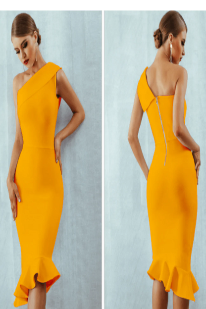 Midnight in London Off Shoulder Bodycon Dress (various colors)