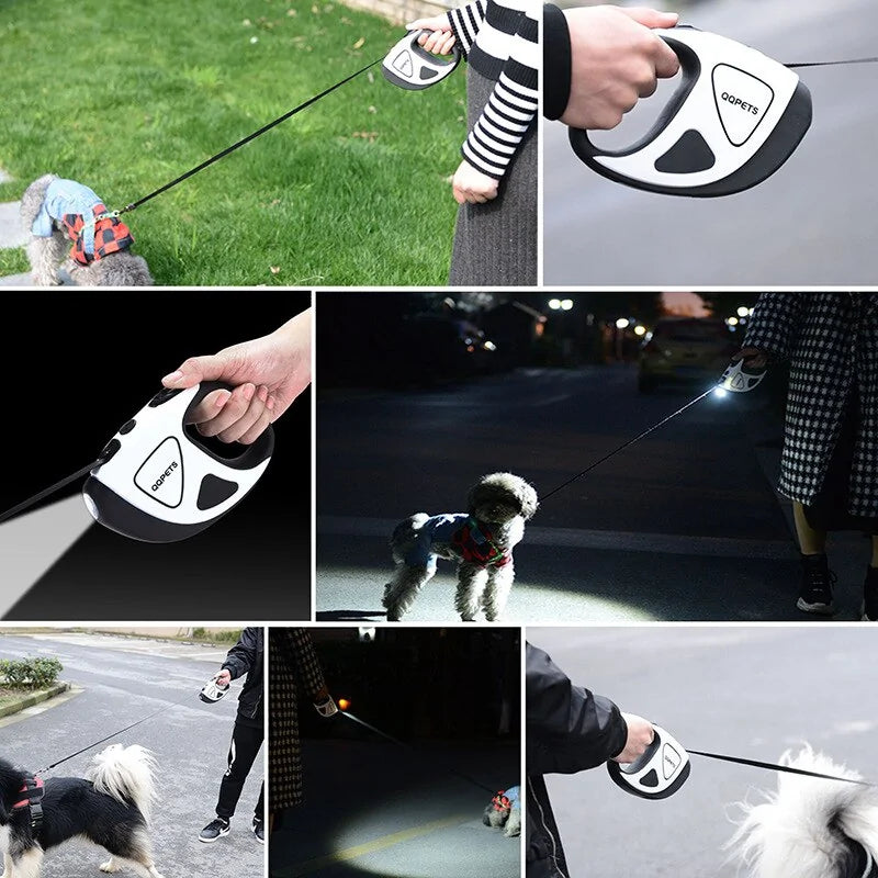 Automatic Retractable Leash with LED Night Safety (various colors)