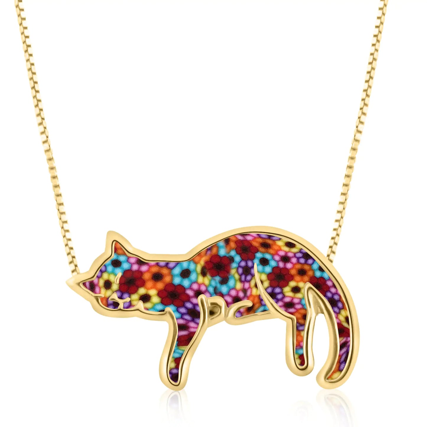 Cat Necklace for Pet Lovers (various colors)