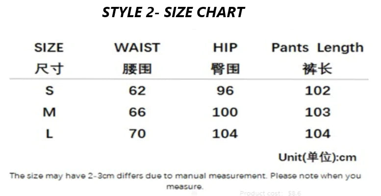 Cargo Solid Baggy Pants (various colors)